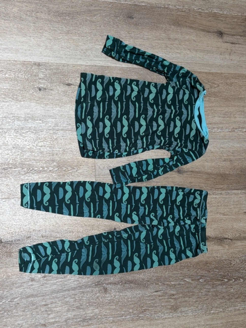 Kickee Pants mustache PJ set